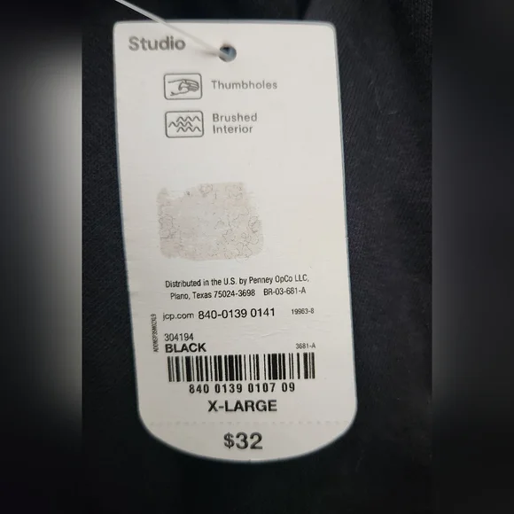 NWT Xersion XL Pullover Sweatshirt With Thumbholes - Picture 9 of 10